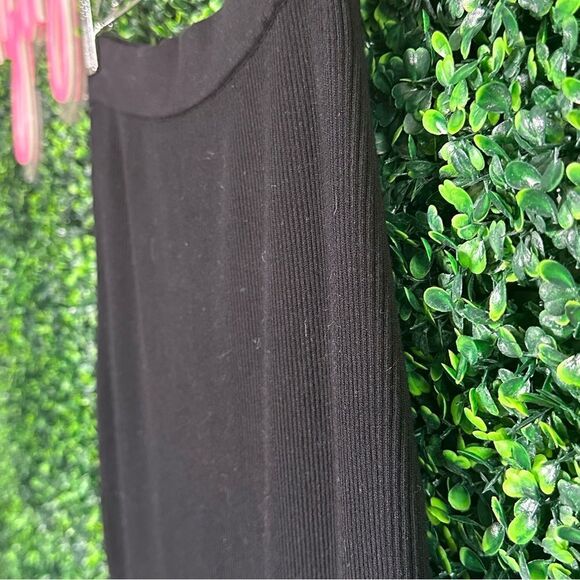 Naked Wardrobe Black Ribbed Pencil High Waist Skirt Sz M - Picture 2 of 6